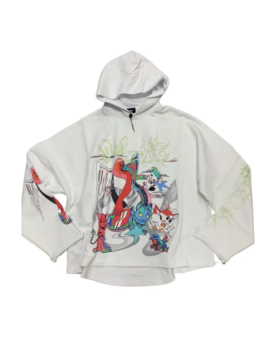 Long-Sleeved Hooded Sweater