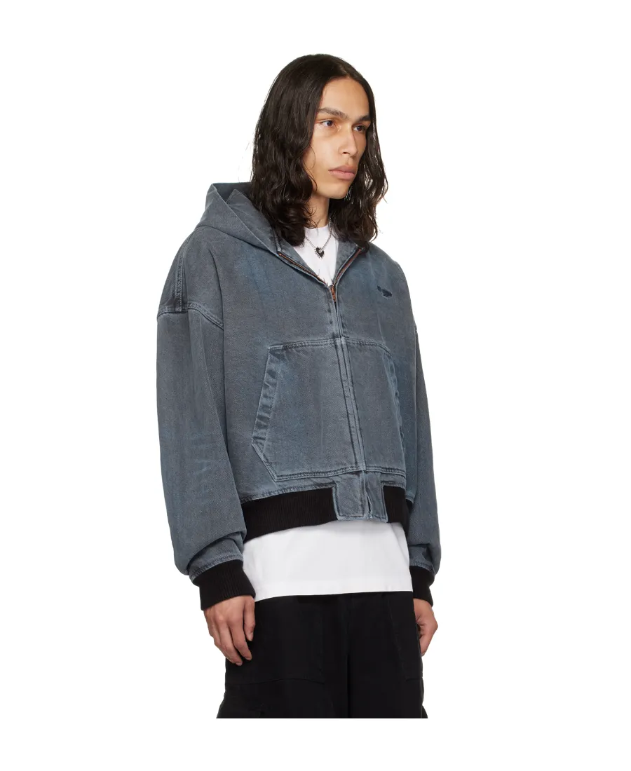 Logo Zipper Cotton Suit