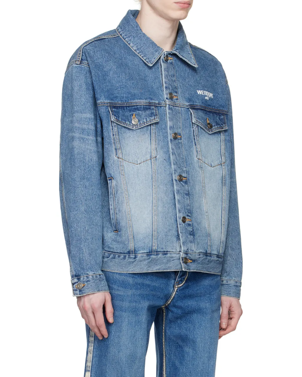 Logo-Print Denim Jacket