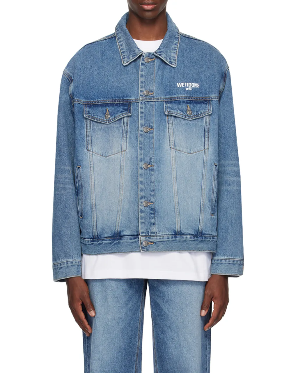 Logo-Print Denim Jacket