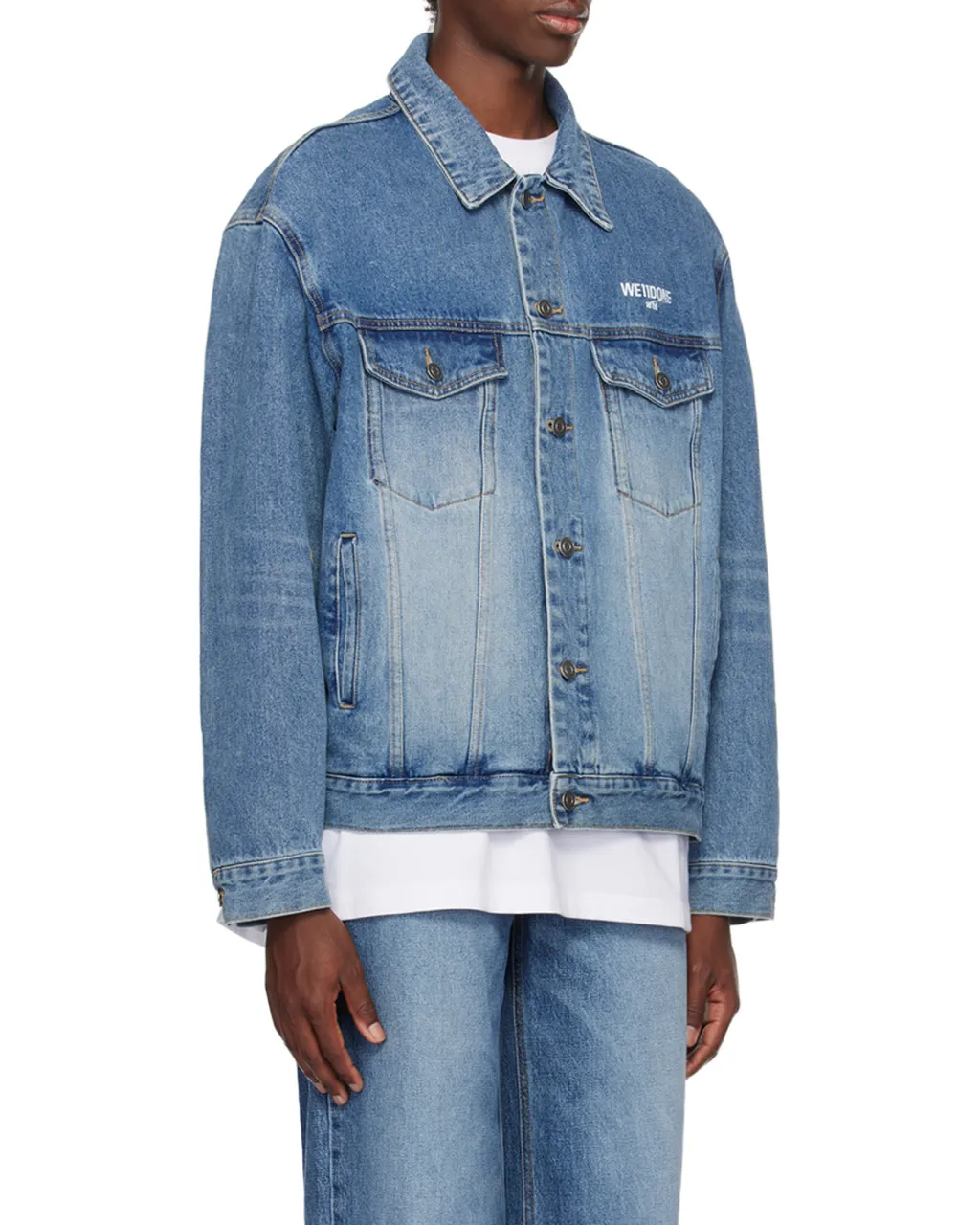 Logo-Print Denim Jacket