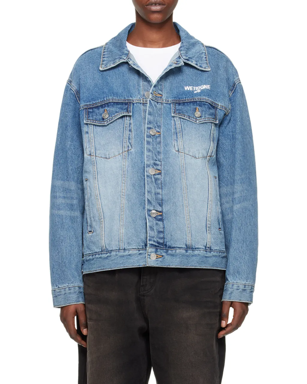 Logo-Print Denim Jacket