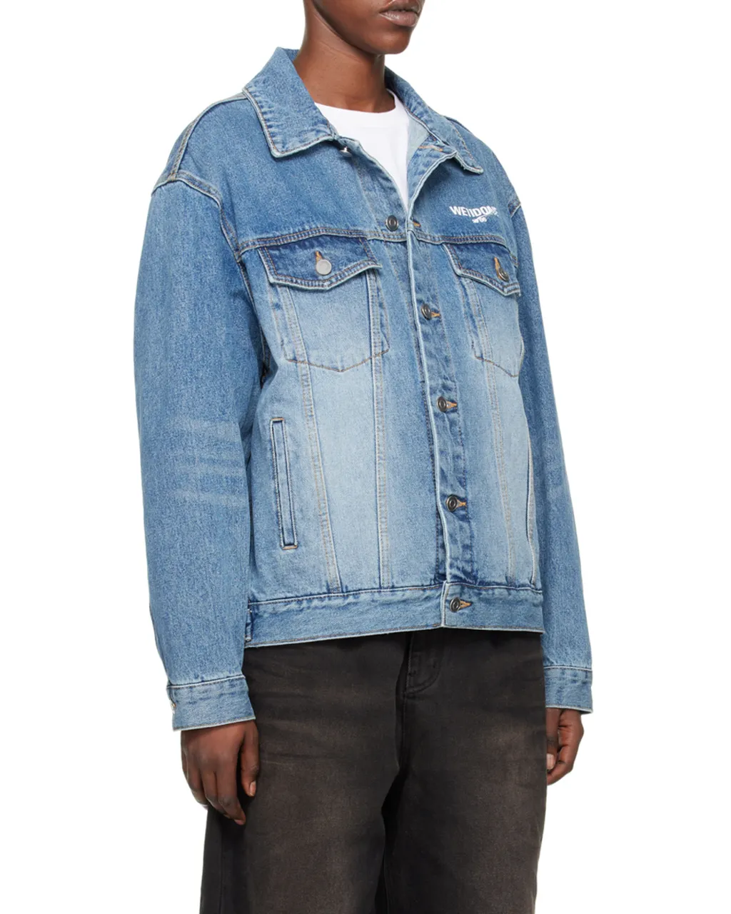 Logo-Print Denim Jacket