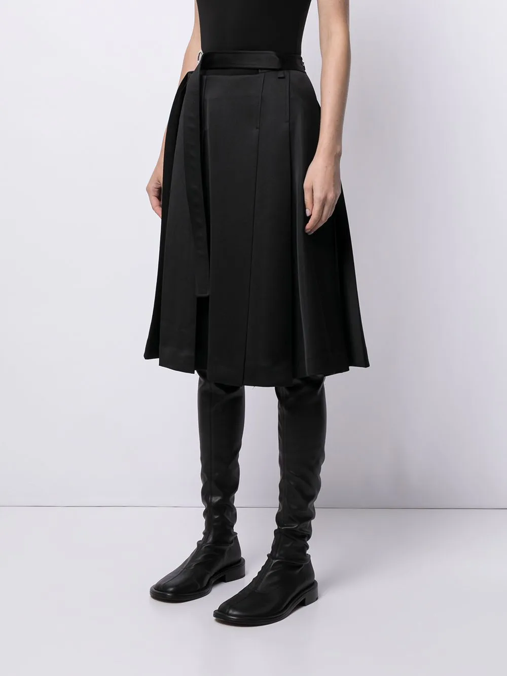 Pleated Midi Skirt