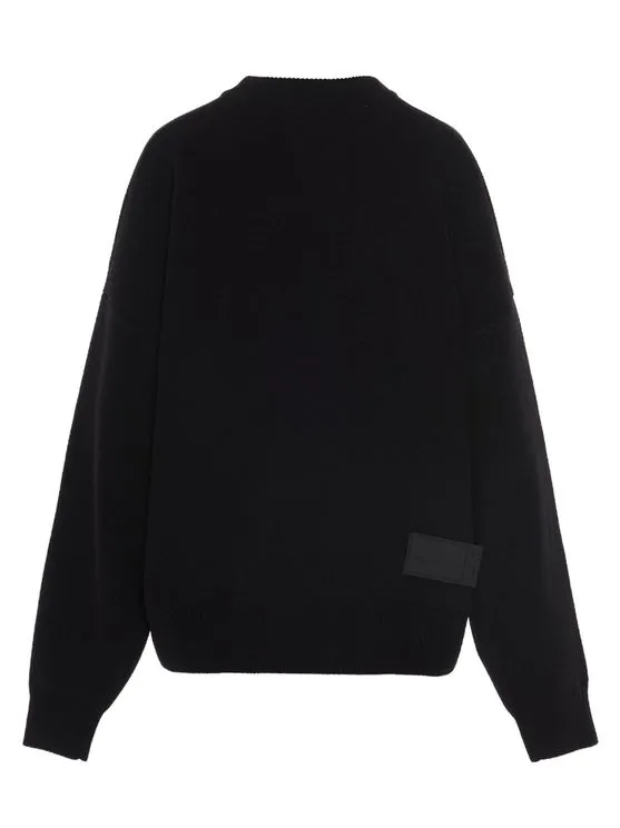 Logo-Intarsia Crew-Neck Jumper