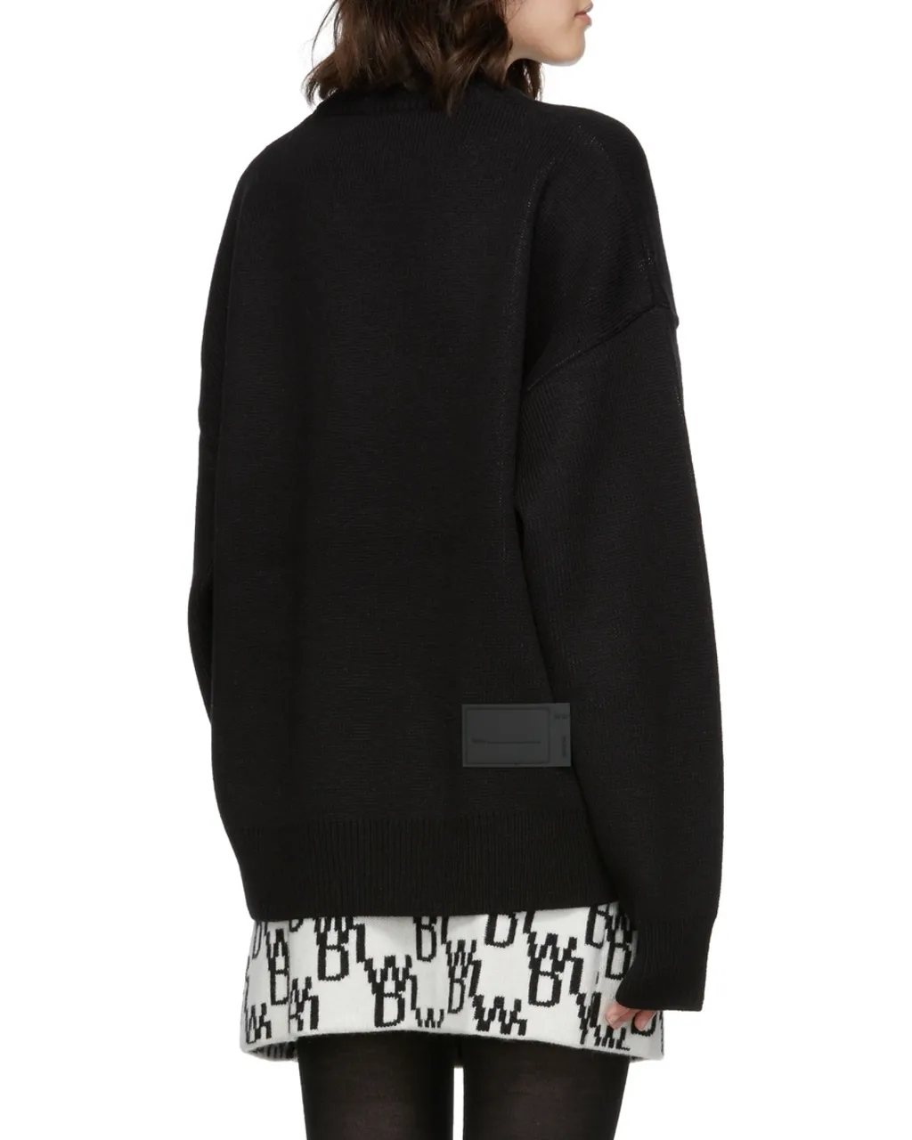 Logo-Intarsia Crew-Neck Jumper
