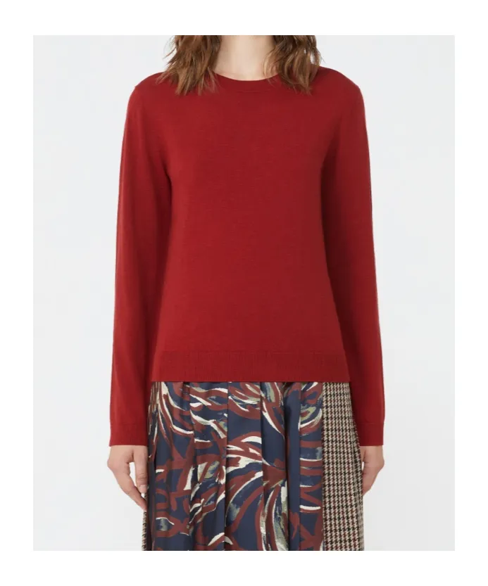 Silk And Wool Yarn Pullover