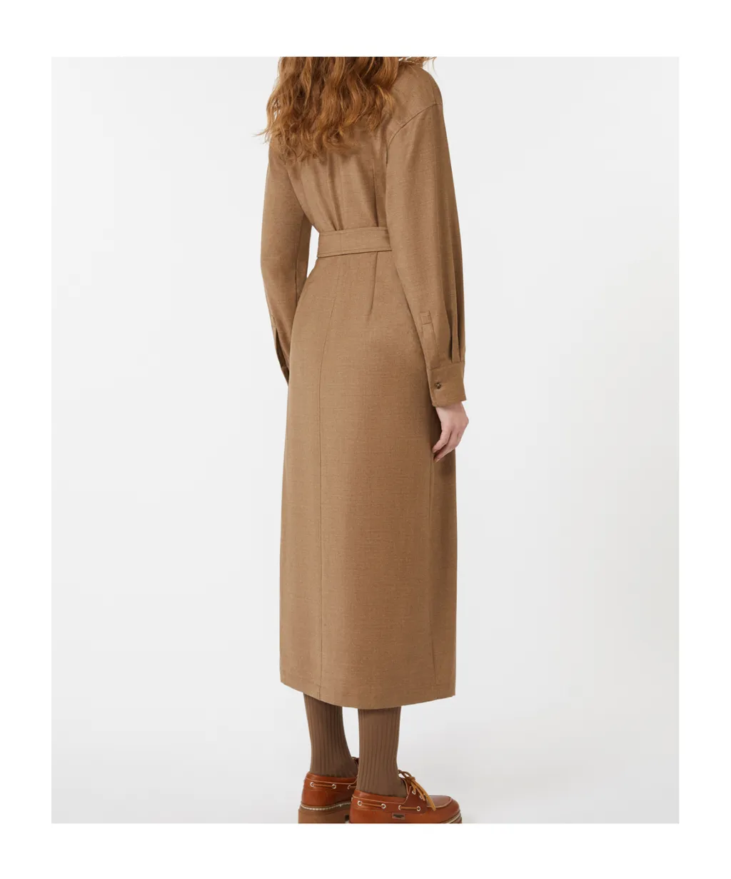 Wool Flannel Shirt Dress