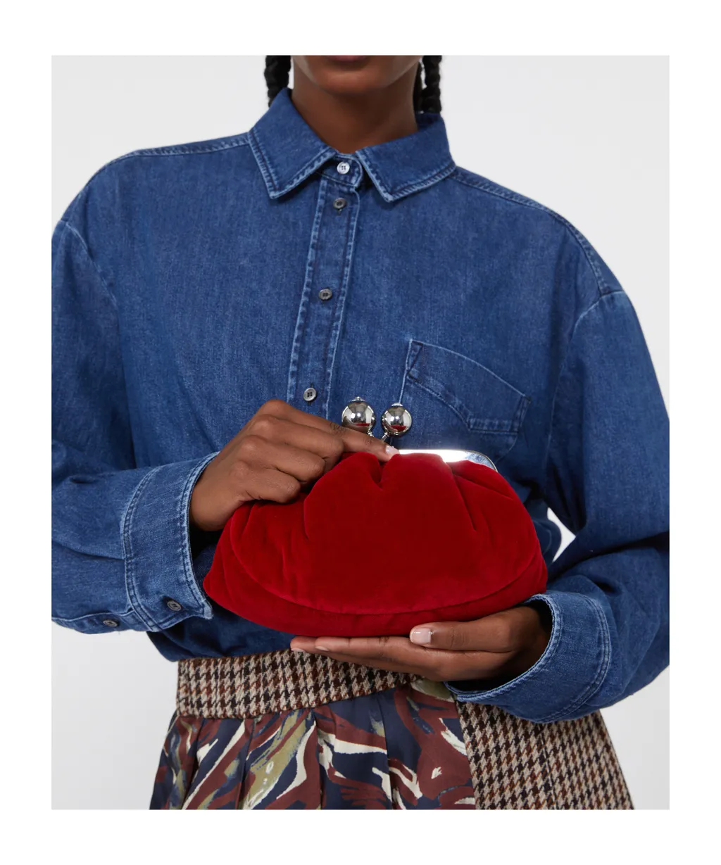 Small Velvet Pasticcino Bag