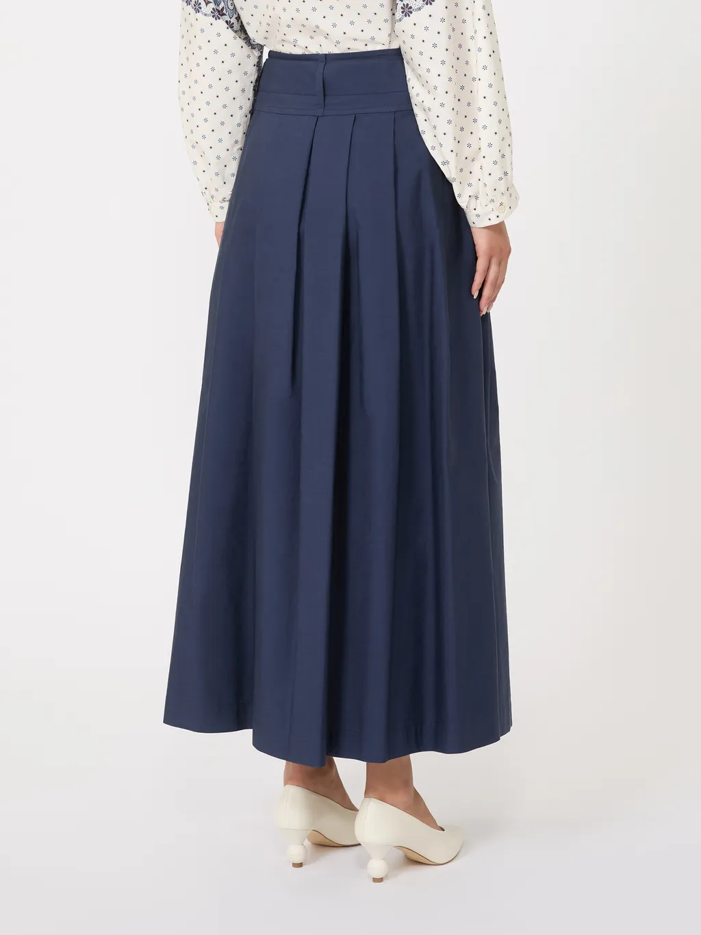 Pleated Cotton Skirt