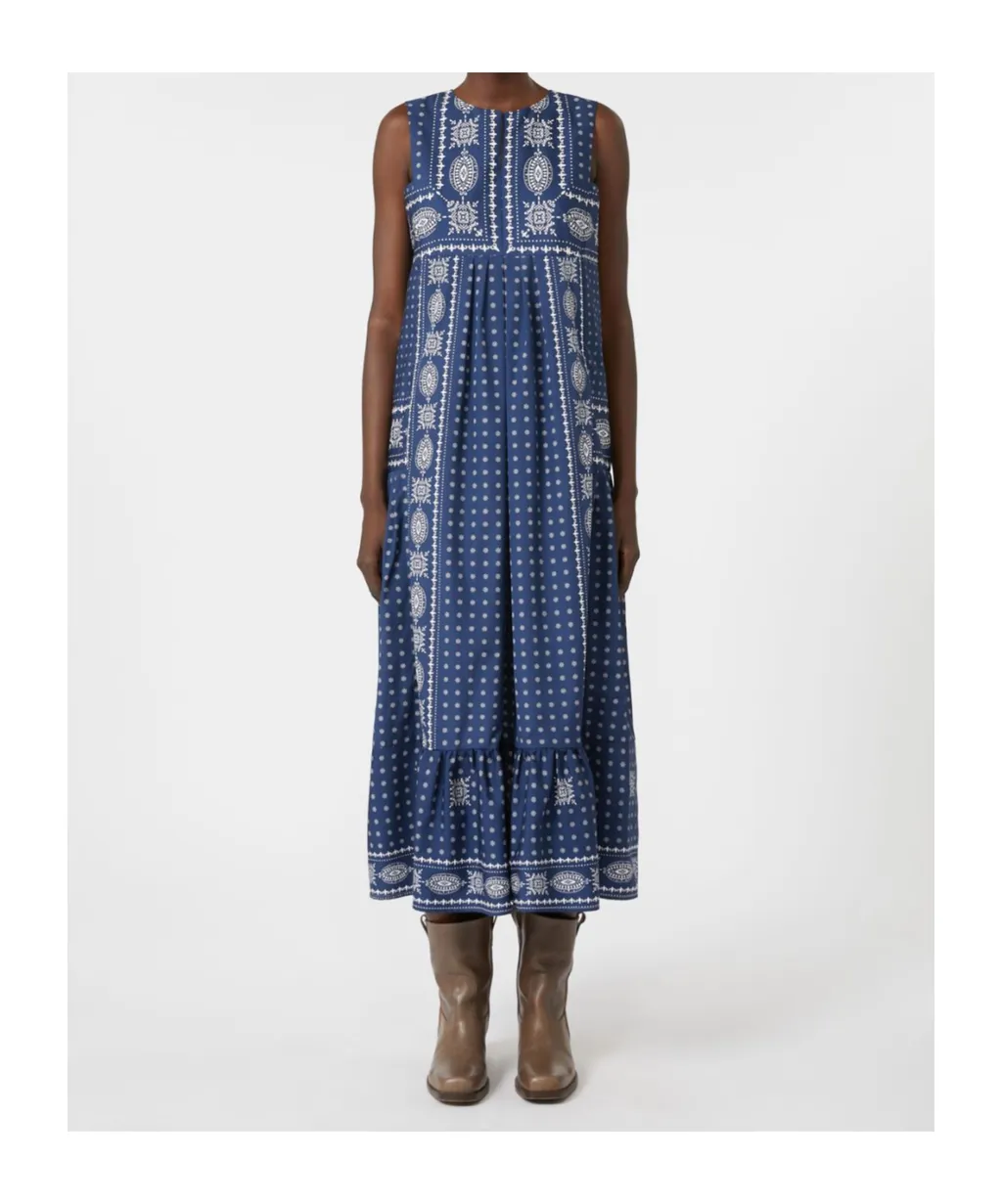 Printed Poplin Dress