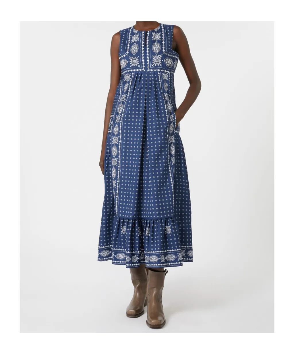 Printed Poplin Dress