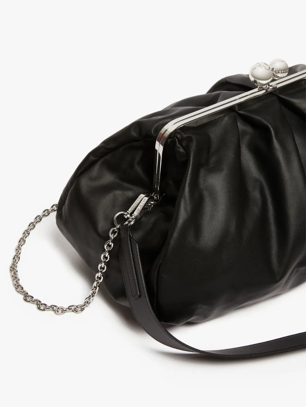 Logo Engraved Shoulder Bag
