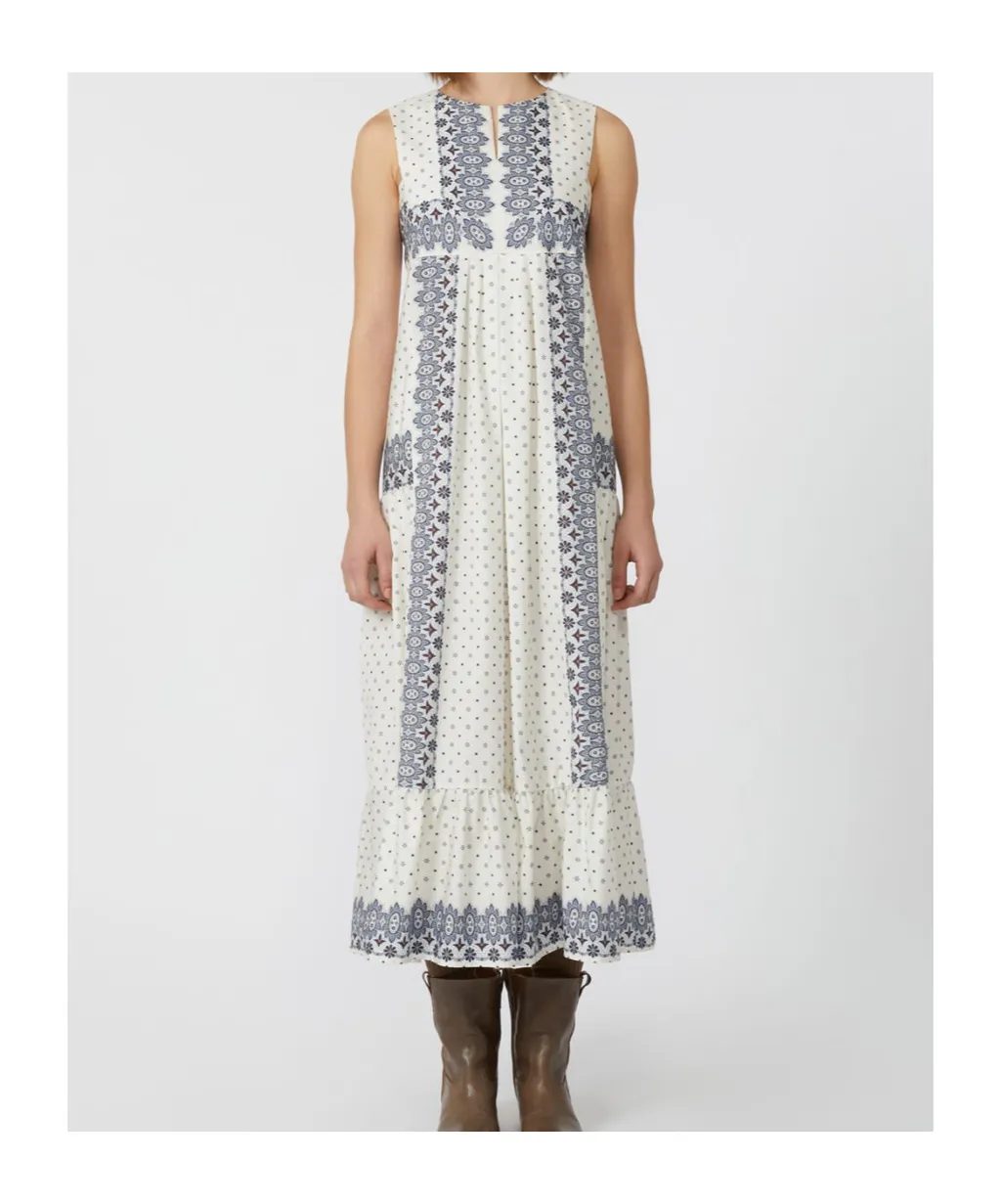 Printed Poplin Dress