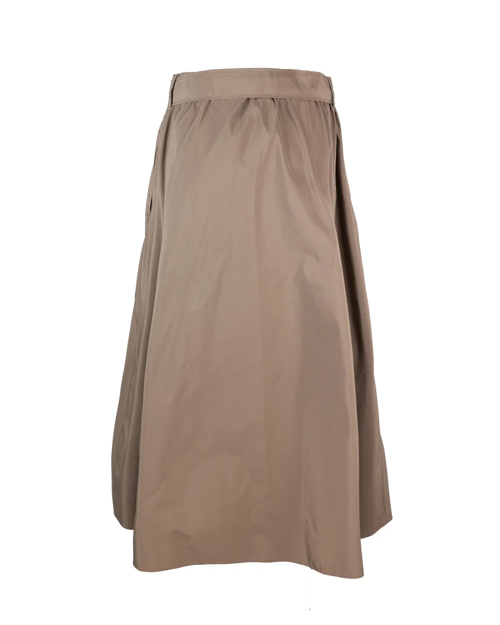 Taffeta Midi Skirt