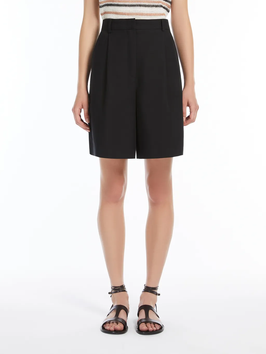 Flared Bermuda Shorts