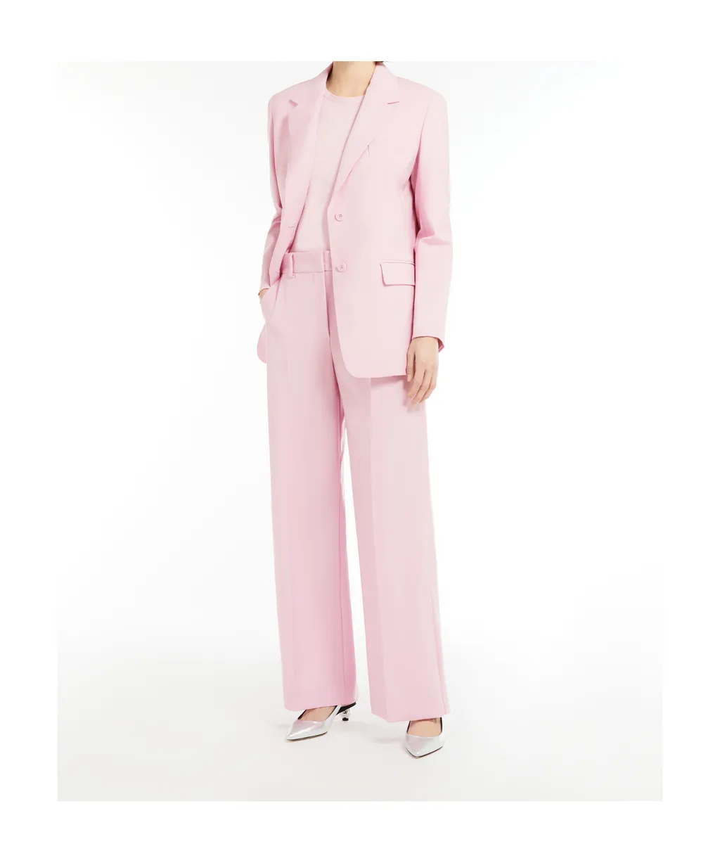 Single-Breasted Wool-Blend Canvas Blazer