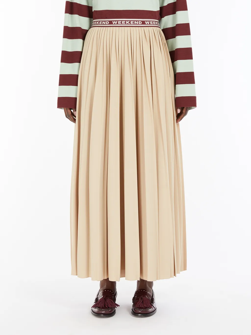 Bleu Pleated Skirt