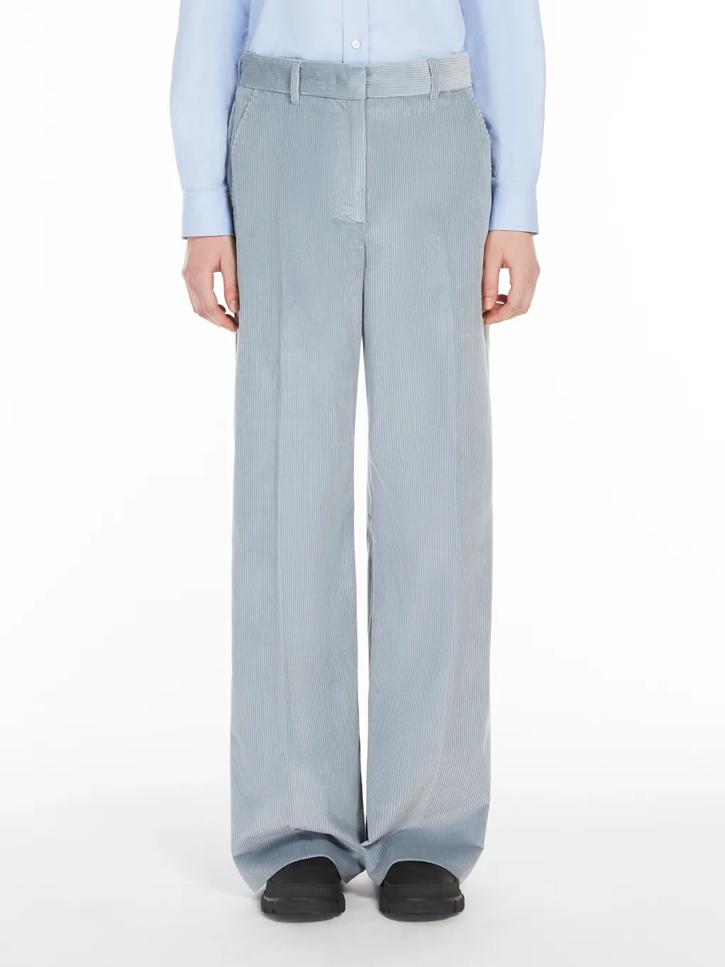 Wide-Leg Corduroy Trousers