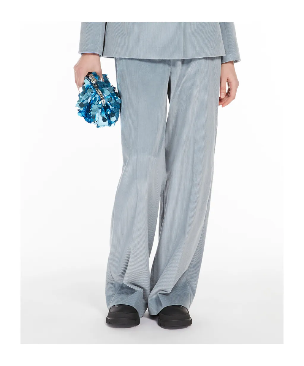 Wide-Leg Corduroy Trousers
