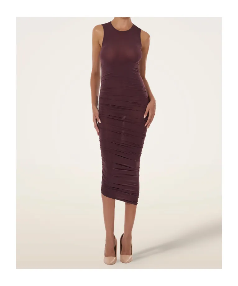 Sheer Drape Dress