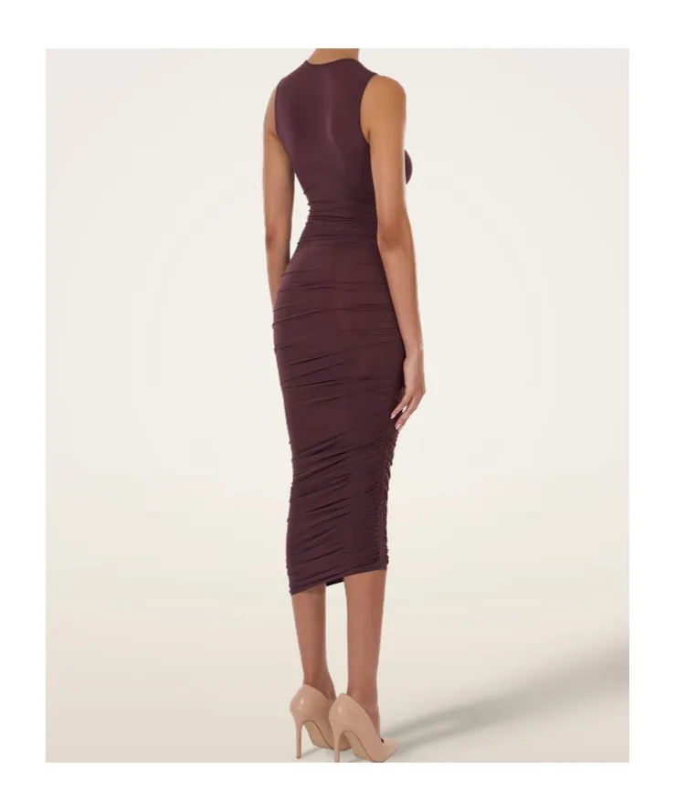 Sheer Drape Dress
