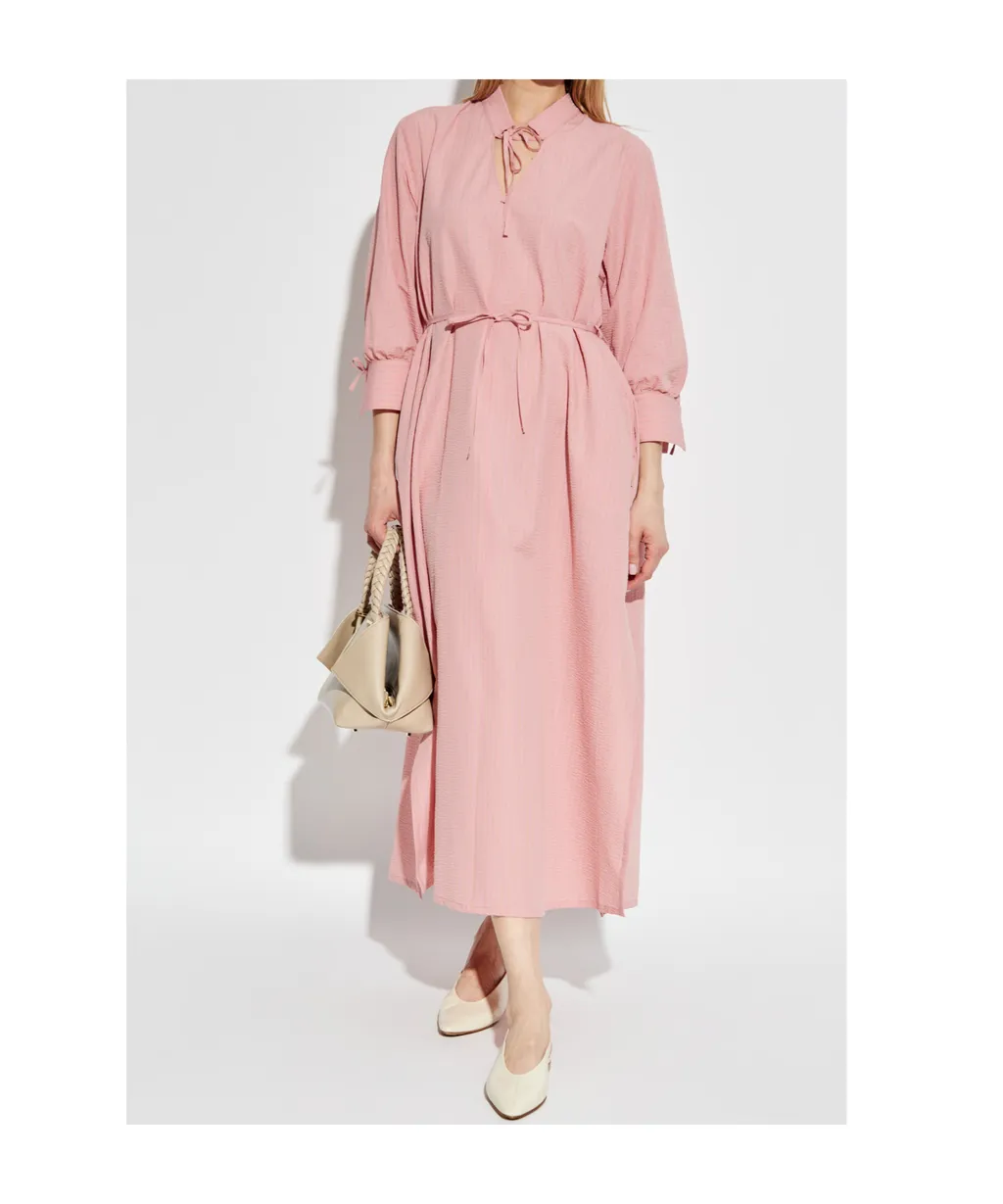 Stretch Striped Midi Dress