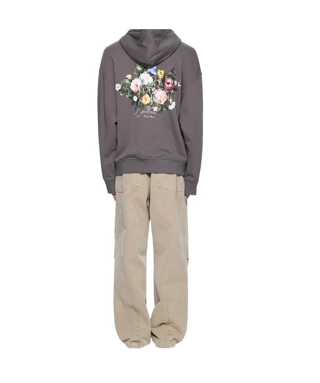 Flower Back Logo Hoodie