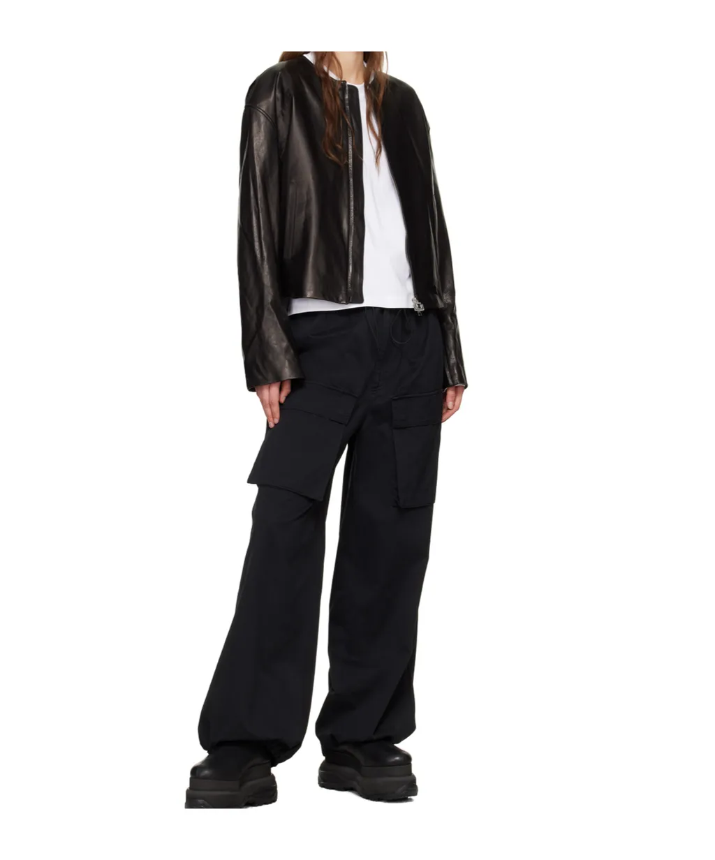 Zippered Leather Jacket