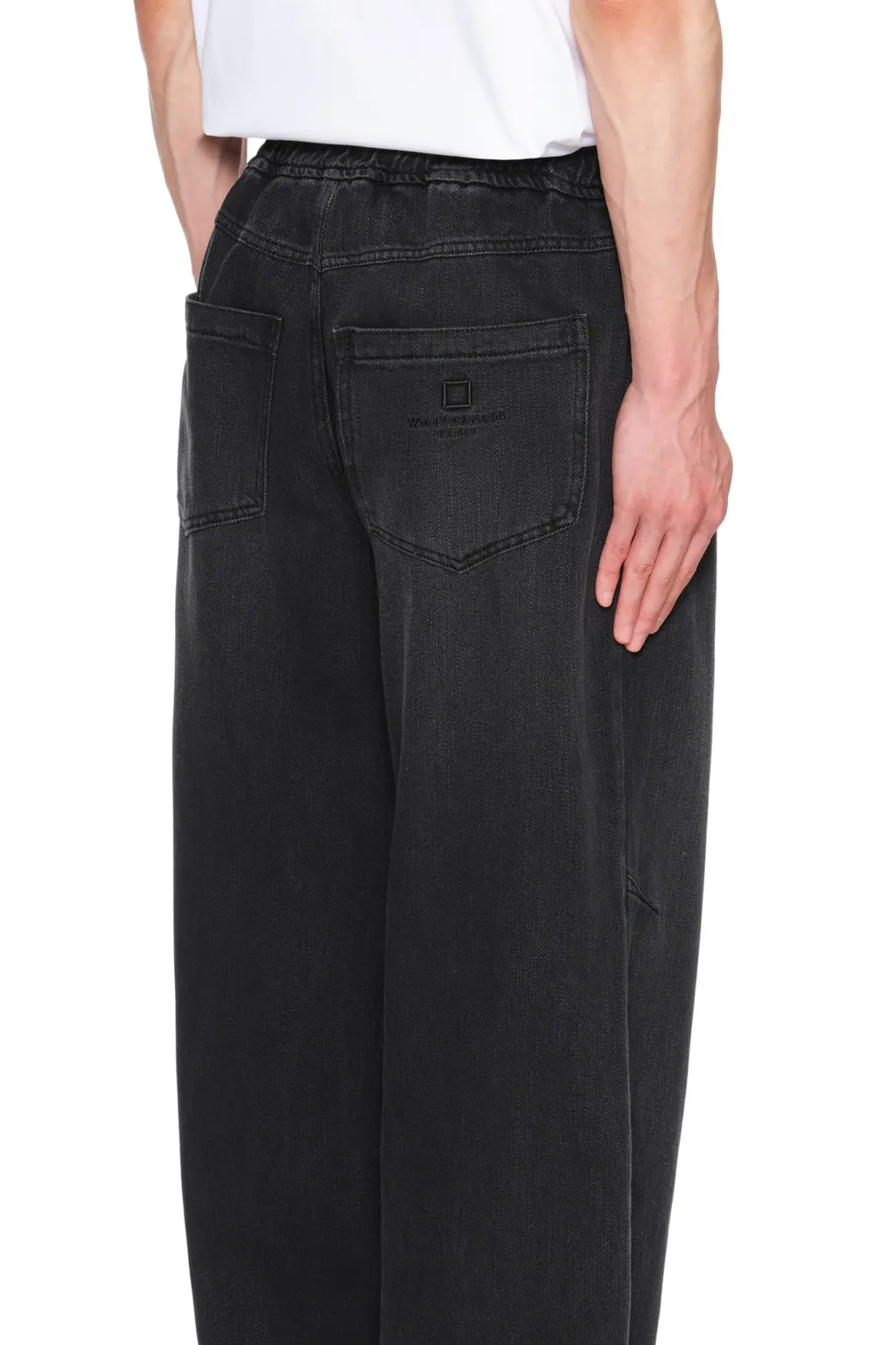 Wide Banding Denim Pants