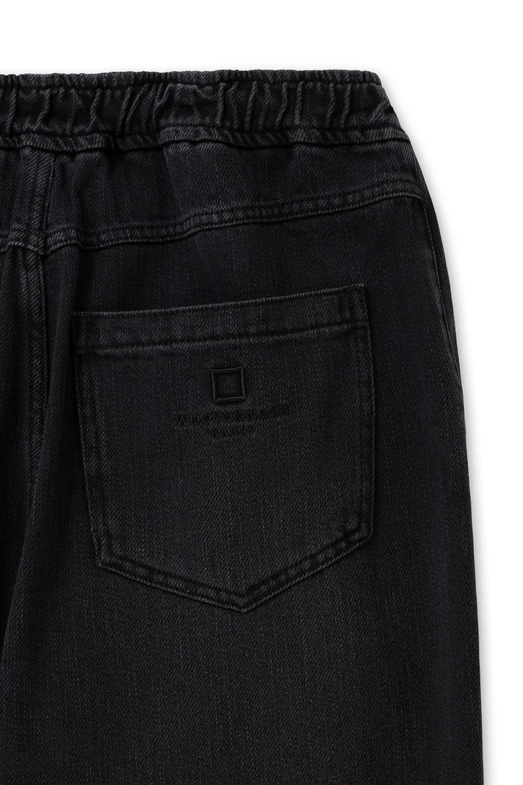 Wide Banding Denim Pants