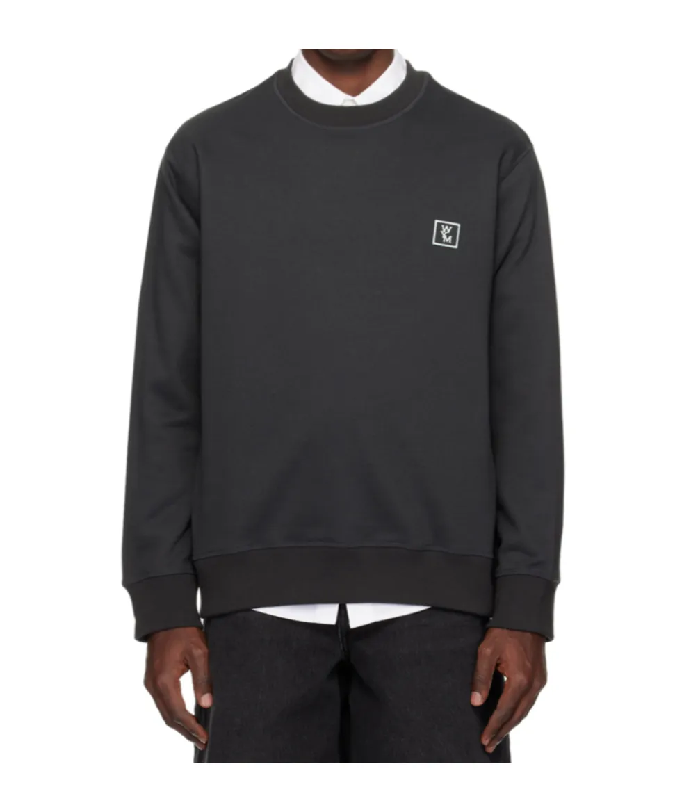 Logo Round Neck Long-Sleeved Sweater