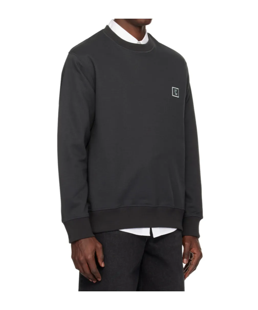 Logo Round Neck Long-Sleeved Sweater