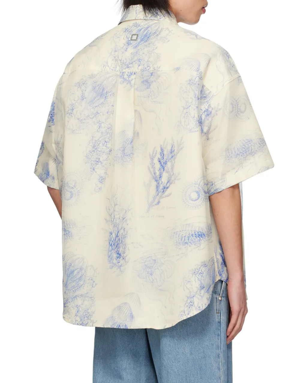 Out-Of-Focus Print Cotton Shirt