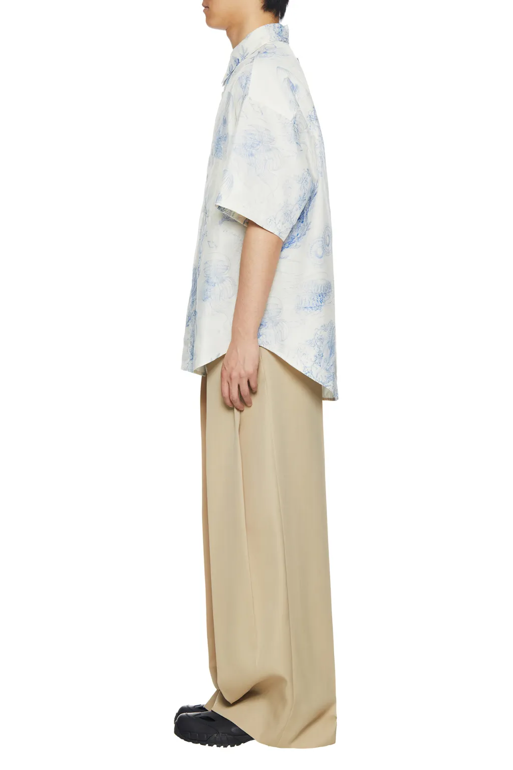 Out-Of-Focus Print Cotton Shirt