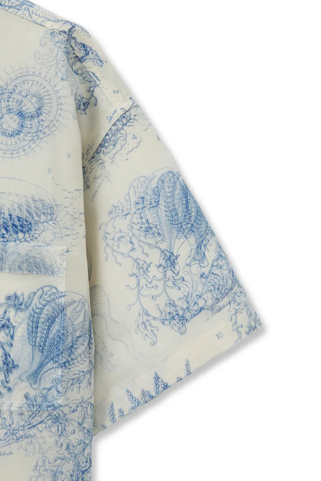 Out-Of-Focus Print Cotton Shirt