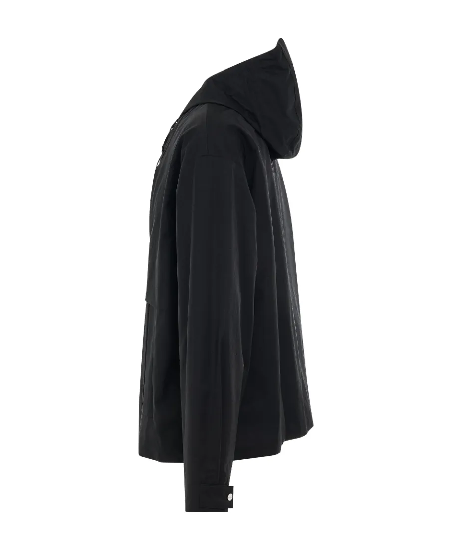 Logo-Plaque Hooded Jacket