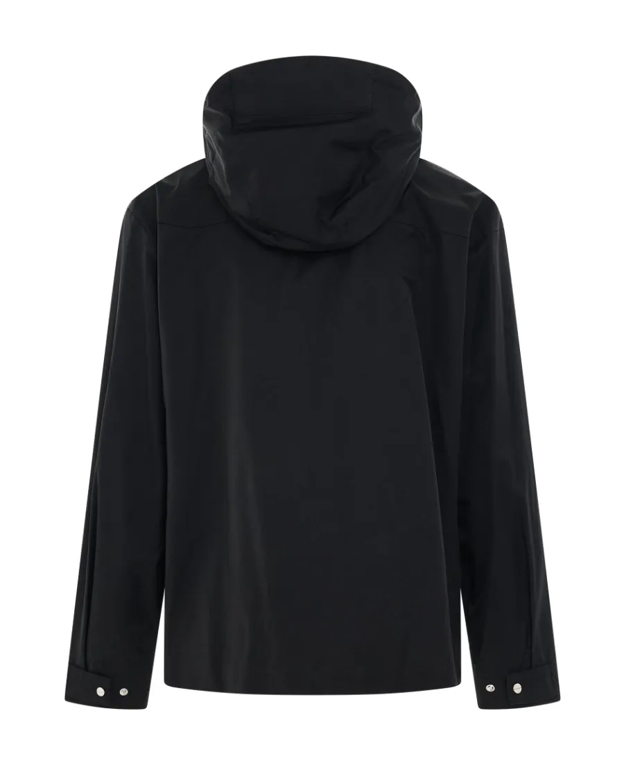 Logo-Plaque Hooded Jacket