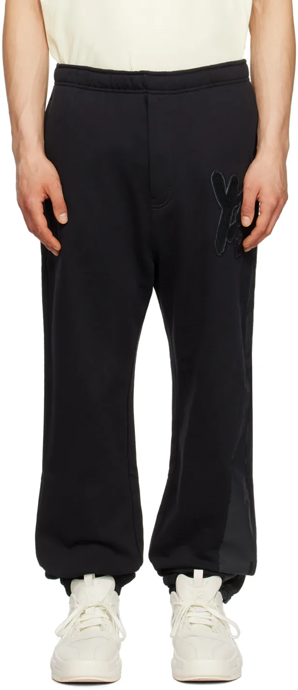 Logo Patch Elasticated-Waistband Track Trousers