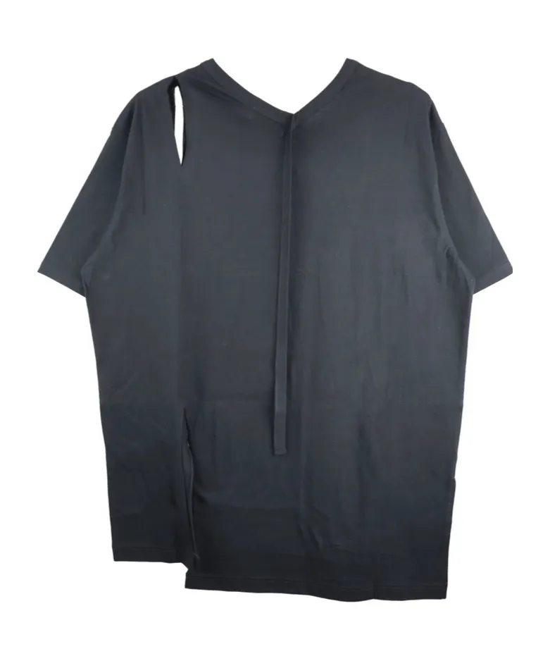 Single Jersey Binder V-Neck T-Shirt