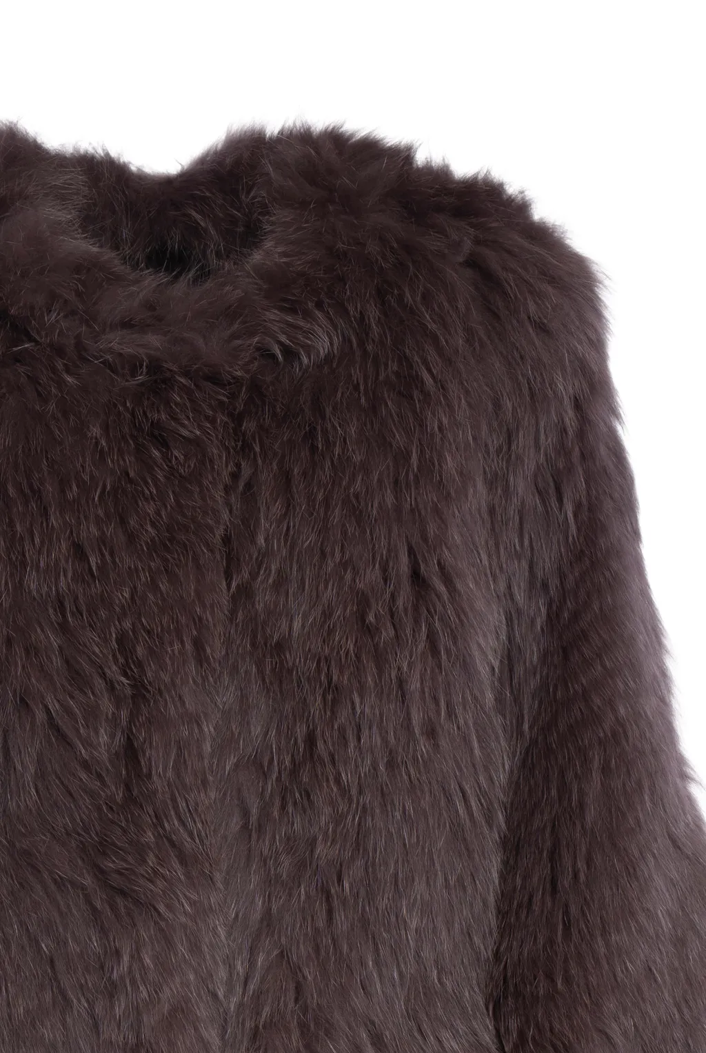 Round Neck Long-Sleeved Coat