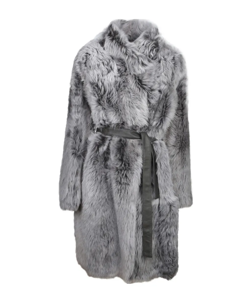 Shearling Belted Coat