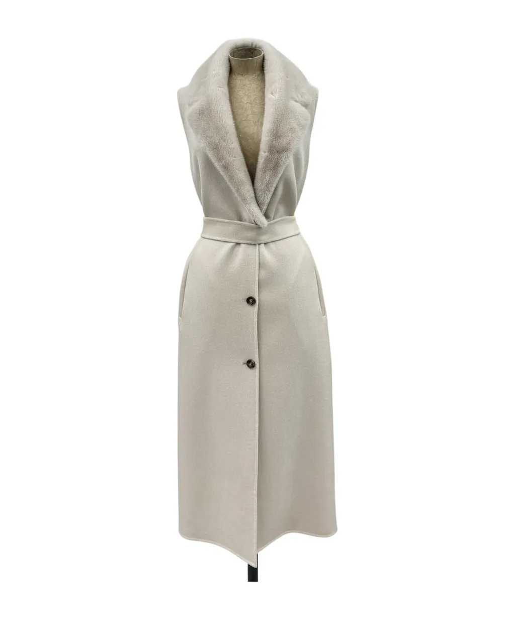 Sleeveless Lapel Vest
