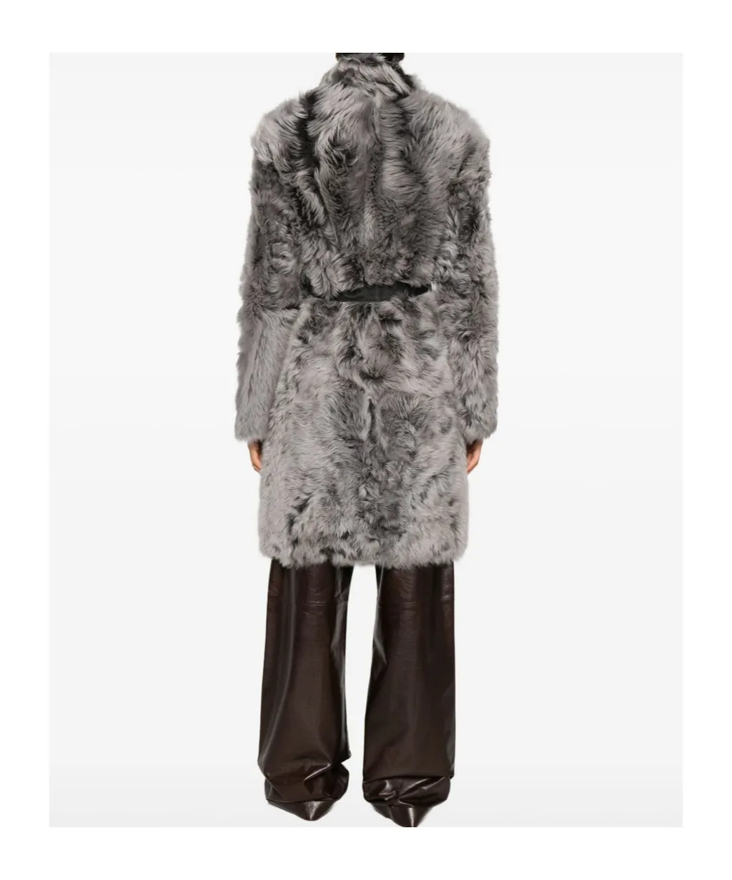 Shearling Belted Coat
