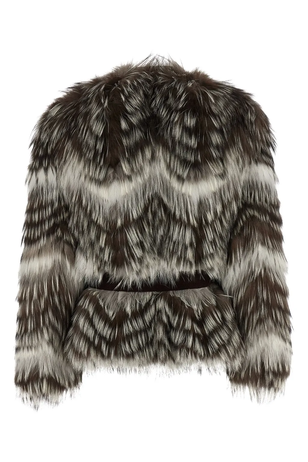 Long-Sleeved Fur Jacket