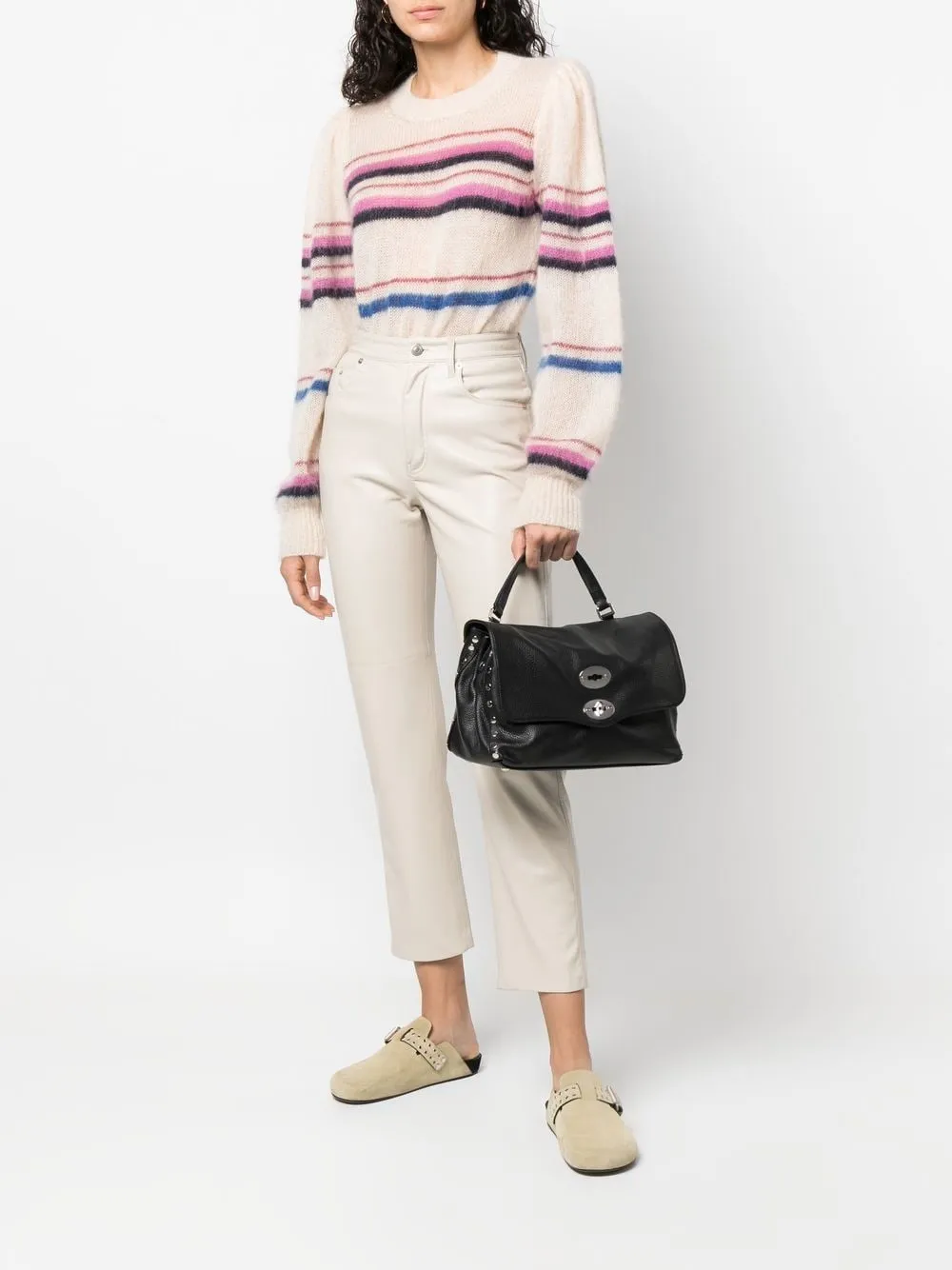 Postina Small Leather Tote Bag