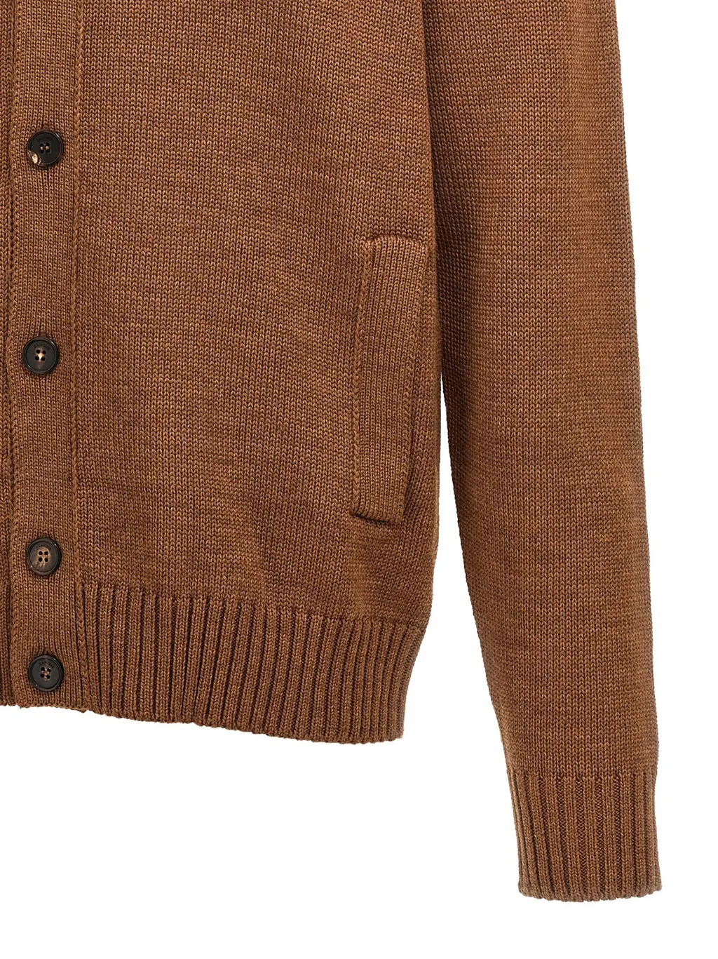 Chioto High-Neck Knitted Cardigan