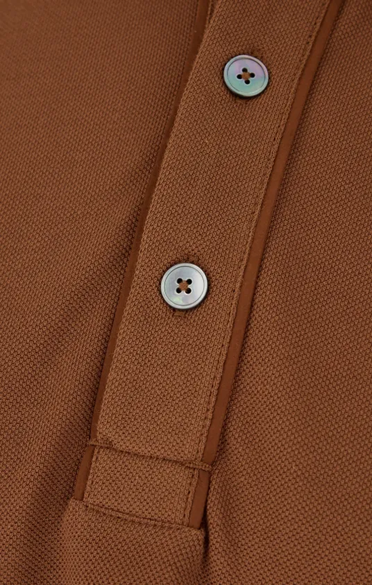 Long-Sleeved Polo Shirt