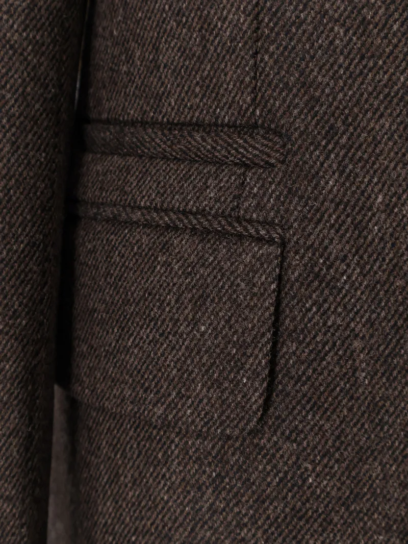 Single Breasted Long Sleeved Coat