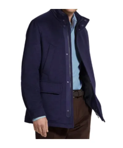 Long-Sleeved Stand-Up Collar Cotton Coat